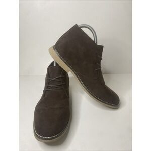 London Fog Men's Broadstreet Chukka Boot Brown Casual Walking 9M PG601M VERYGOOD